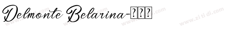 Delmonte Belarina字体转换